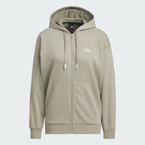 アディダス adidas ワーディング ルーズフィット フリース フルジップパーカー レディース IM8737