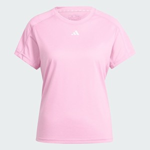 アディダス adidas AEROREADY トレイン エッセンシャルズ ミニマル ロゴ クルーネック半袖Tシャツ レディース IS3957