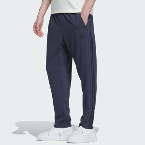 アディダス adidas 24/7 レギュラーフィット AEROREADY デニム ダブルニット テーパードレッグ フルレングスパンツ（メンズ）IS5165