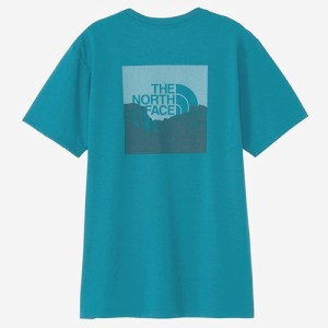 ノースフェイス THE NORTH FACE ショートスリーブ スクエアマウンテンロゴティー（メンズ）半袖Tシャツ NT32377-BM