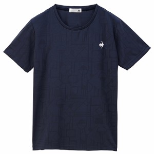 ルコック le coq sportif ジャガードニット 半袖Tシャツ（レディース） QMWXJA06-NV