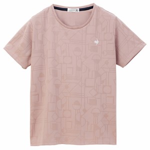 ルコック le coq sportif ジャガードニット 半袖Tシャツ（レディース） QMWXJA06-PK