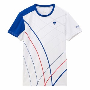 ルコック le coq sportif グラフィックゲームシャツ テニス メンズウェア QTMXJA90-WH
