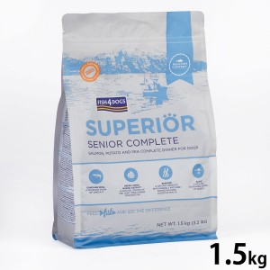 フィッシュ4ドッグ FISH 4 DOGS スーペリア ウェイトコントロール 1.5kg【送料無料】 無添加 ドッグフード 成犬用 グレインフリー 穀物不