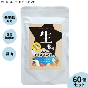 パシュートオブラブ ドッグフード 生きら おとなおいしいごはん 100g×60袋セット 無添加 レトルト ウェットフード 穀物不使用