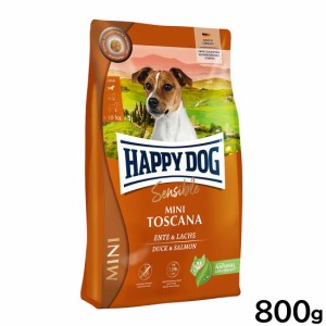 ハッピードッグ HAPPY DOG ドッグフード ミニ センシブル トスカーナ ダック＆サーモン ウェイトケア（成犬〜シニア犬用） 800g