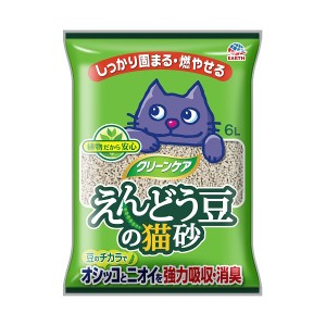 アース・ペット クリーンケア えんどう豆の猫砂 6L 猫用品 ねこグッズ ペットグッズ ペット用品