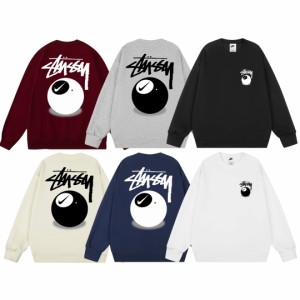 Nike x Stussy  共同ブランドFW22レターブラックビリヤードロゴロングスリーブスウェットシャツ