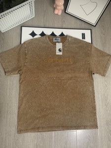 2024 春夏新作 Carhartt カーハート ウォッシュド刺繍半袖Tシャツ