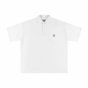 Carhartt カーハートクラシックスモールレーベルロゴラペルポケットポロシャツ 