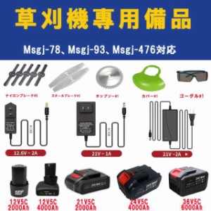 草刈機専用備品パーツ 電動草刈機 草刈機 部品専用パーツ 替え刃 部品 専用パーツ 金属刃 チップソー ゴーグル マキタ互換 Msgj-78、Msgj