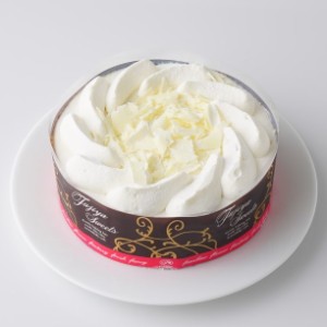 不二家 公式 送料無料 60%糖質オフ ホワイトチョコ生ケーキ 5号 14.5cm 誕生日 お祝い 記念日 冷凍 ケーキ 糖質制限 チョコレートケーキ 