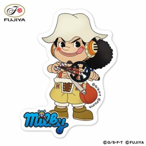 ステッカー ウソップ milky ワンピース ONE PIECE コラボ ペコちゃん ミルキー