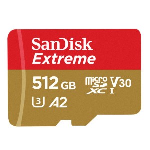 microSDXCカード 512GB SanDisk UHS-I U3 V30 A2 R:190MB/s W:130MB/s Nintendo Switch対応 海外パッケージ ゆうパケット送料無料