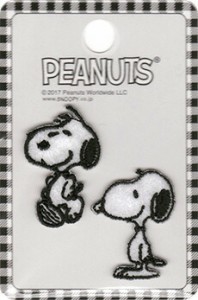 サンリオ 2019 アイロン接着ミニワッペンPEANUTS SNOOPY スヌーピーワッペン・アップリケ sanrio