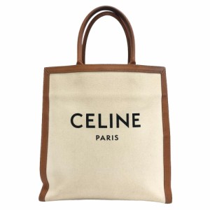 CELINE/セリーヌ 190402 バーティカルカバ キャンバス トートバッグ ブラウン レディース ブランド