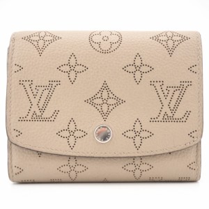 LOUIS VUITTON/ルイヴィトン ビトン M62542 ポルトフォイユイリスコンパクト マヒナ レザー 二つ折り財布 ベージュ レディース ブランド