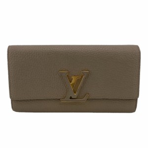 LOUIS VUITTON/ルイヴィトン ビトン M61249 トリヨン ポルトフォイユ・カプシーヌ レザー 長財布 ベージュ レディース ブランド