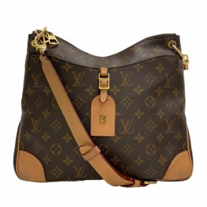 LOUIS VUITTON/ルイヴィトン ビトン M45355 オデオンMM モノグラム  レザー ショルダーバッグ ブラウン レディース ブランド