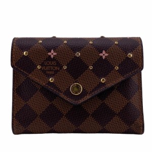 LOUIS VUITTON/ルイヴィトン ビトン N60477 ポルトフォイユ・ヴィクトリーヌ コンパクトウォレット ダミエ レザー 三つ折り財布 ブランド