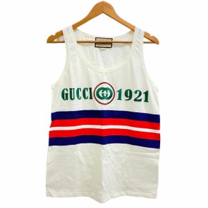 GUCCI/グッチ 688411 コットン タンクトップ アイボリー メンズ ブランド