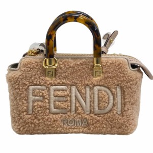 FENDI/フェンディ 8BS067 バイザウェイミニ ハンドバッグ 2way ウール ショルダーバッグ ベージュ レディース ブランド