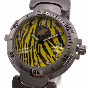 HUNTING WORLD/ハンティングワールド タイガー 250本限定モデル 自動巻き AT ステンレススチール 腕時計 シルバー メンズ ブランド