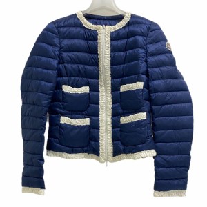 MONCLER/モンクレール FLAVIENNE 12年 00 ナイロン ダウンジャケット ネイビー レディース ブランド