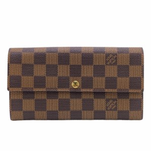 LOUIS VUITTON/ルイヴィトン ビトン N61734 ポルトフォイユサラNM2 ダミエ レザー 長財布 ブラウン ユニセックス ブランド