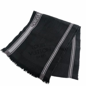 LOUIS VUITTON/ルイヴィトン ビトン 400505 スカーフ ウール マフラー ブラック メンズ ブランド