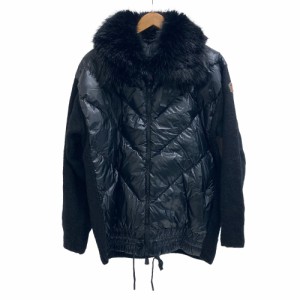 MONCLER/モンクレール  G20989B00002 グルノーブル 21年 アルパカ ダウンジャケット ブラック レディース ブランド