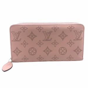 LOUIS VUITTON/ルイヴィトン ビトン M61868 ジッピーウォレット ラウンドファスナー マヒナ レザー 長財布 マグノリア レディース ブラン