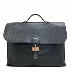 HERMES/エルメス  サックアデペッシュ38 トリヨンクレマンス ビジネスバッグ ブラック メンズ ブランド