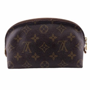 LOUIS VUITTON/ルイヴィトン ビトン M47515 ポシェットコスメティック モノグラム レザー ポーチ ブラウン ユニセックス ブランド