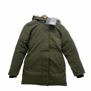 CANADA GOOSE/カナダグース  VICTORIA PARKA XS FUSION コットン ダウンジャケット カーキ レディース ブランド