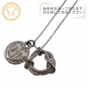 HERMES エルメス コルダージュ ロープ メタル ネックレス シルバー ブランド