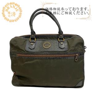 【ほぼ新品】Orobianco ブリーフケース 2way レザー クロコ 型押し オロビアンコ(Orobianco) 2way ビジネスバッグ・ブリーフケース