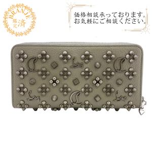 美品 トゲトゲ スタッズ ルブタン風 ウォレット 財布 シルバー