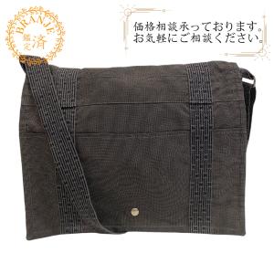 エルメス エルライン キャンバス ショルダーバッグ HERMES エルメス バッグ エールラインポシェット グレー