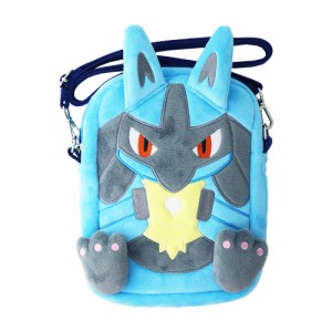 ルカリオ  ぬいぐるみポシェット リュック ポケットモンスター ポケモン ポーチグッズ 収納袋 ショルダーバッグ バッグ  カード 数量限定