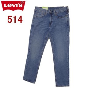 W30インチ リーバイス 514 ジーンズ Levi's ストレートフィット ミディアムインディゴ WORN IN