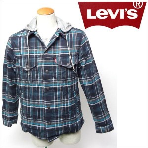 リーバイス Levi's フード付きシャツ チェック 長袖