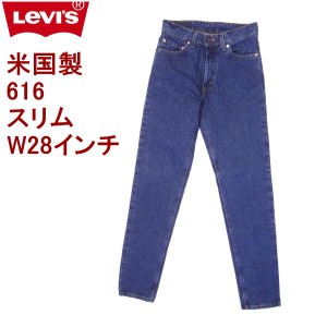 リーバイス 米国製 616 スリムジーンズ ブルー 青 W28インチ 残りわずか 在庫わずか Levi’s