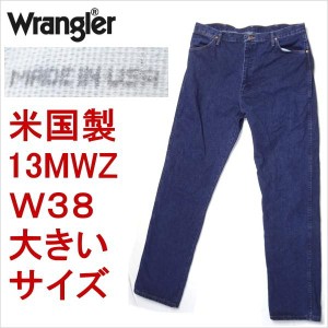 ラングラー Wrangler 13MWZ カーボーイカット ジーンズ  デニム 米国製 アメリカ製 USA製 W38ウェスト38インチ MADE IN THE USA