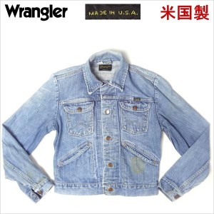 ラングラー Wrangler ジージャン Ｇ デニムジャケット 古着 トラッカー 米国製 MADE IN THE USA W36インチ