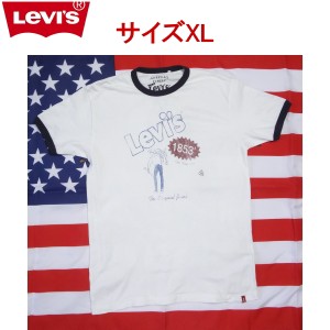 XLサイズ リーバイス クルーネック Tシャツ ホワイト メンズカジュアル 半袖シャツ 大きいサイズ Levi’s