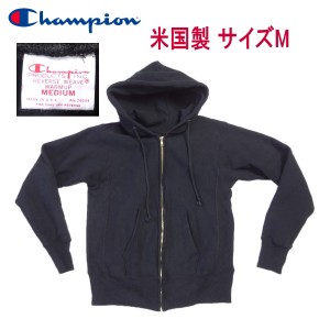 Champion チャンピオン ジップアップパーカー リバースウィーブ 赤タグ 米国製 サイズM メンズカジュアル MADE IN THE USA