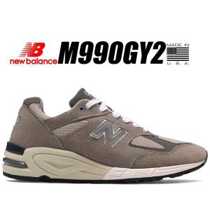 ニューバランス NB M990 V2 NEW BALANCE M990GY2 MADE IN U.S.A. Width D グレー メンズ スニーカー 990 V2 GREY ワイズ