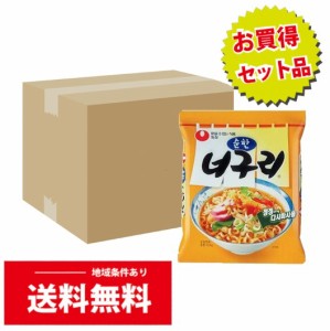 BOX販売　農心　ノグリ　純味　120gｘ40個(1箱)（5083）送料無料/韓国袋麺/韓国人気ラーメン/のぐり/袋らーめん/袋ラーメン/インスタント