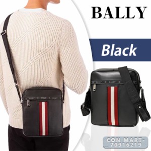 BALLY ショルダーバッグ バリー レザー メンズ バムバッグ ブラック メンズバッグ メンズファッション bally bag 新品 軽量 送料無料  フ